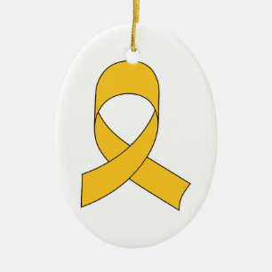 Gold Ribbon Zeichnend Keramikornament