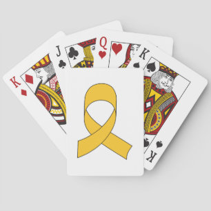 Gold Ribbon Zeichnend Spielkarten