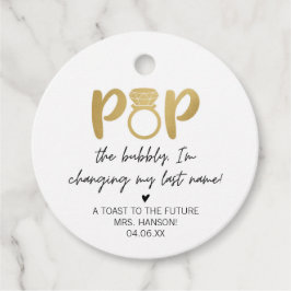 Gold Ring Pop Der unglaubliche Gefallen Tag Geschenkanhänger