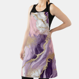 Gold, rosa Granit, weißer Marmor Schürze