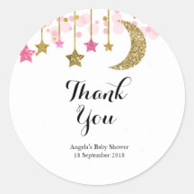 Gold rosa Tinkle Tinkle Dankeschön Sticker