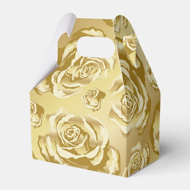 Gold-Rose-Geschenkboxen Geschenkschachtel (Vorderseite)