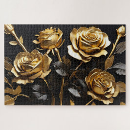 Gold Rose Moderne Akryline