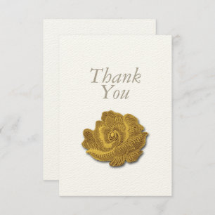 Gold Rose Tapestry Beileid Danke Karte