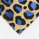 Gold & Royal Blue Glam Leopard Spots drucken Fleecedecke (Ecke)