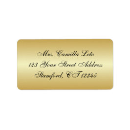 Gold-Rücksendeadresse Adressaufkleber