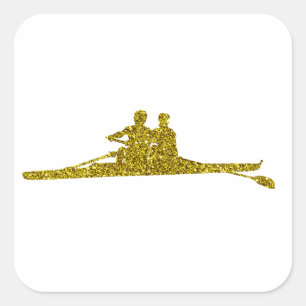 Gold Rudern Aufkleber