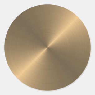 Gold Runder Aufkleber