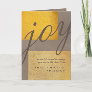 Gold Rush by LeahG - JOY Holidays Gruß Einladung