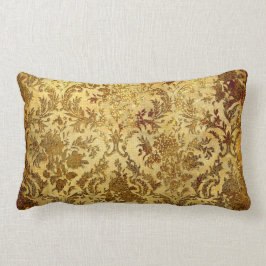 Gold, rustikal, Vintag, antik, Damast, elegant, Lendenkissen