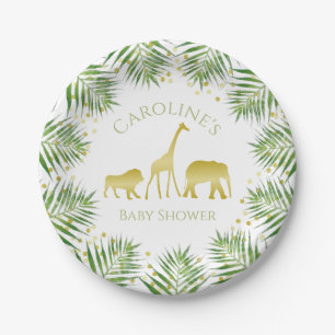 Gold Safari Tropical Baby Duschpapier Teller
