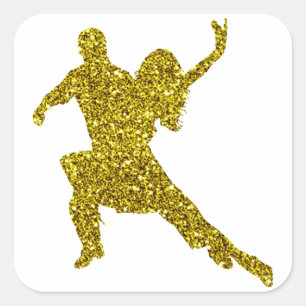 Gold Salsa Aufkleber