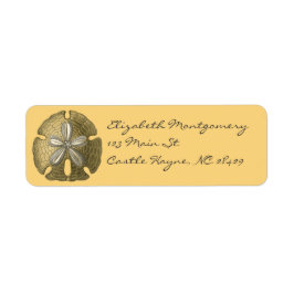 Gold Sand Dollar Labels