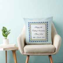 Gold Sapphire Blue 45. Hochzeitstag 