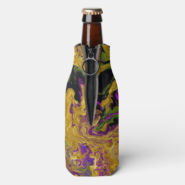 Gold Satin Flaschenkühler (Flasche Rückseite)