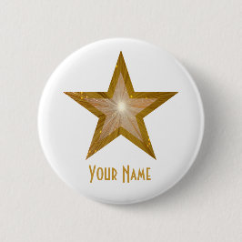 "Gold" - Schaltfläche "Ihr Name" weiß Button