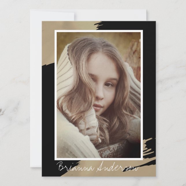 Gold Schlaganfall Schwarzer Modelldarsteller 3 Fot (Vorderseite)