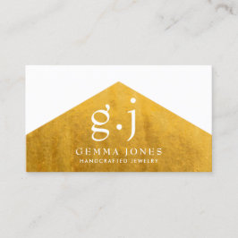 Gold Schmuck Designer Imitate Gold Foil Edge Visitenkarte