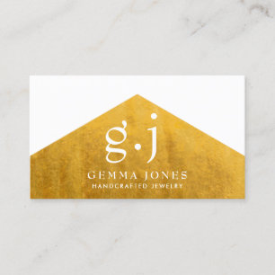 Gold Schmuck Designer Imitate Gold Foil Edge Visitenkarte