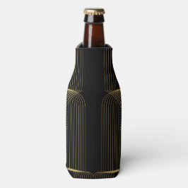 Gold, Schwarz, elegant, cool, einzigartig trendige Flaschenkühler