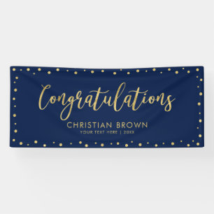 Gold & Schwarz Gratulationsparty, Eventbanner Banner