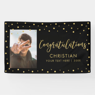 Gold & Schwarz Gratulationsparty, Eventfoto Banner