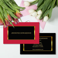 Gold schwarz Kardinalrot elegant professionell