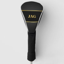 Gold Schwarz Kohlenstoff-Look Monogramm
