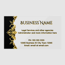 Gold Schwarz Professionell Elegant Offiziell Verzi