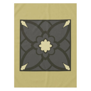 Gold Schwarz Tischdecke