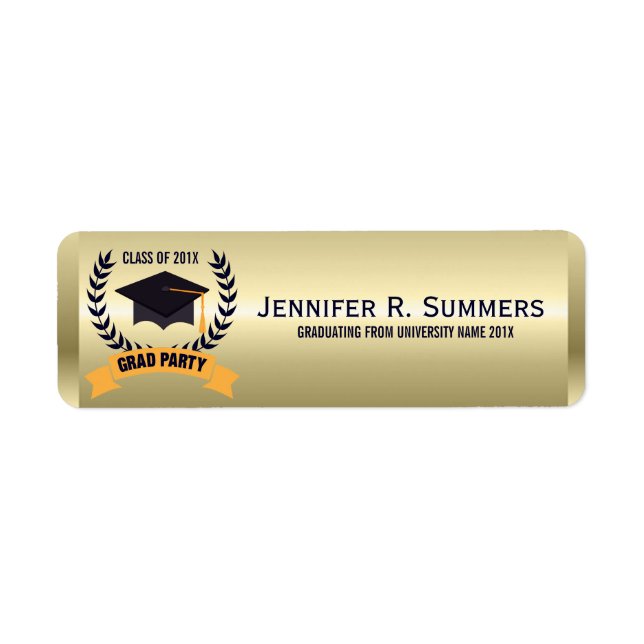 Gold, Schwarz und Gelb mit Abschluss (Vorne)