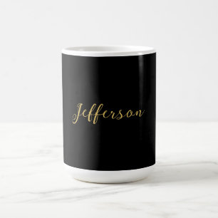 Gold schwarze Farbe elegante moderne minimalistisc Kaffeetasse