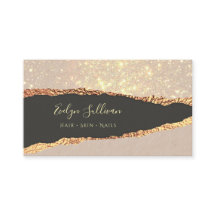 Gold-schwarze Papiertextur-Visitenkarte
