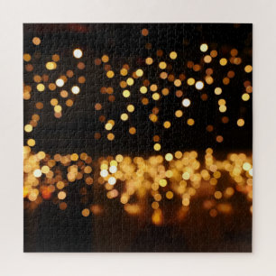 Gold Schwarzer Glitter: Abstrakter unscharfer Hint