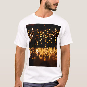 Gold Schwarzes Glitter: Abstrakter unscharfer Hint T-Shirt