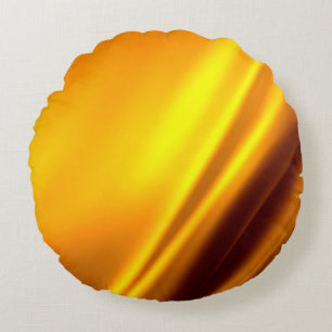 Gold schwellender abstrakter Hintergrund Rundes Kissen
