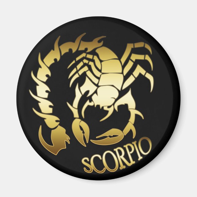 GOLD SCORPIO MAGNET (Vorne)