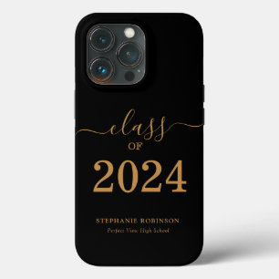 Gold Script-Klasse des Abschlusses 2024 Case-Mate iPhone Hülle
