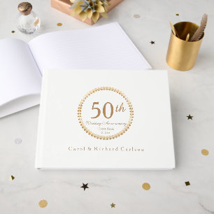 Gold Seal 50e anniversaire Mariage livre d'or