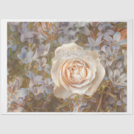 Gold Seide Beliebte Rose Kunst, Dichtung und Musik Seidenpapier