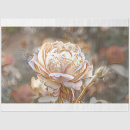 Gold Seide Elegante Rose Kunst, Dichtung und Musik Seidenpapier