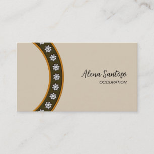 Gold Sequin Bling Visitenkarte