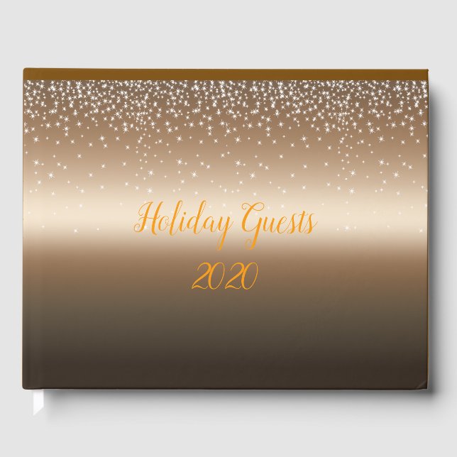 Gold Shimmer Gästebuch (Vorderseite)