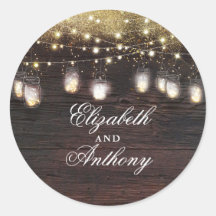 Gold Shimmer und Mason Jar leuchten rustikal