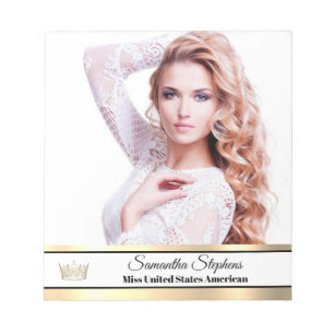 Gold Shine Autograph Pad Notizblock