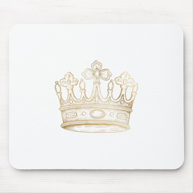 Gold Shiny Crown Mousepad (Vorne)