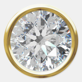 Gold Shiny Diamond Umschlag Aufkleber