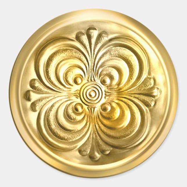 Gold Shiny Umschlag Aufkleber (Vorderseite)