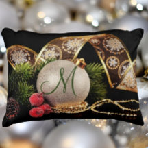 Gold, Silber, Schwarz, Monogramm Urlaub