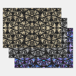 Gold Silber und Lila Mutter der Pearl Collection Geschenkpapier Set